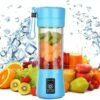 Portable Mini Electric Juicer with Multi-Functional Blade USB Charging Household Outdoor Use Fruit Juicing Cup Plastic Material