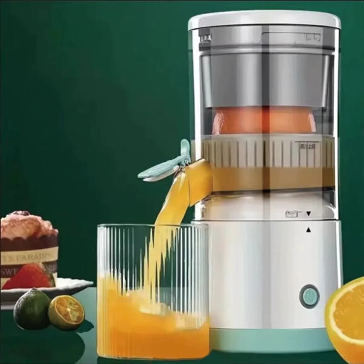 Portable USB Rechargeable Electric Squeeze Fruit Juicer Extractor For Home - Image 3