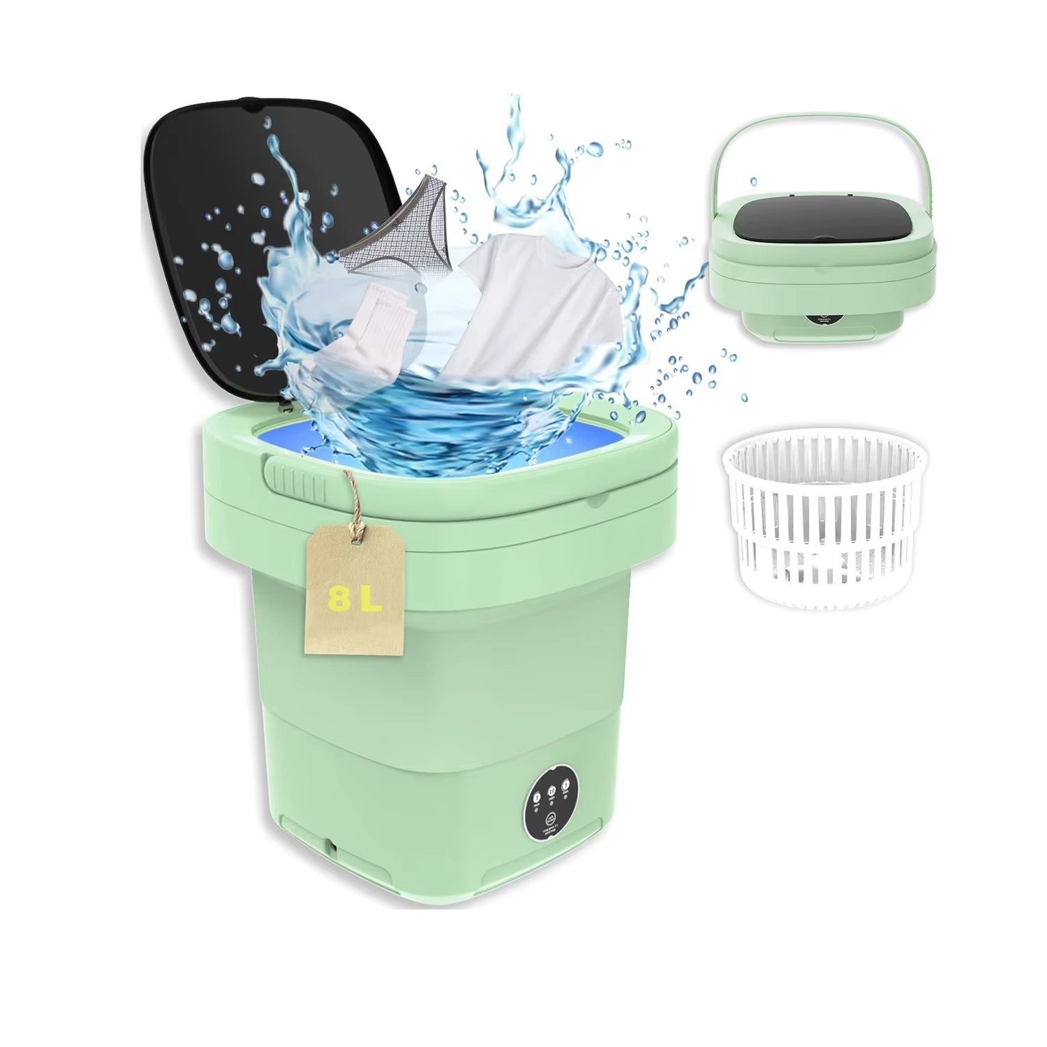 Portable Clothes Mini Laundry Folding Washing Machine