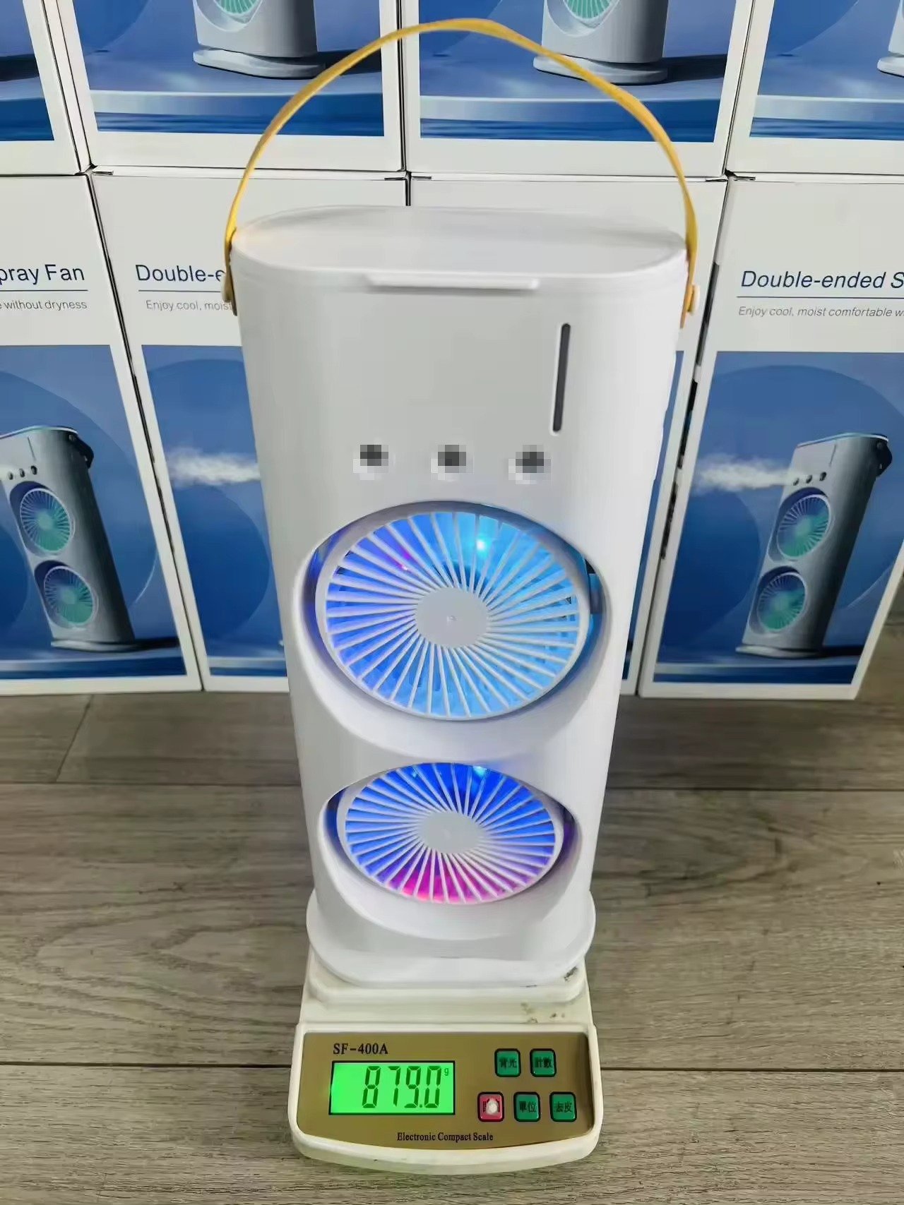 Air Cooler Fan 7 Color Mist Water Air Cooling Oscillating Fan with Remote Control Room Spray Humidifier Fan - Image 2