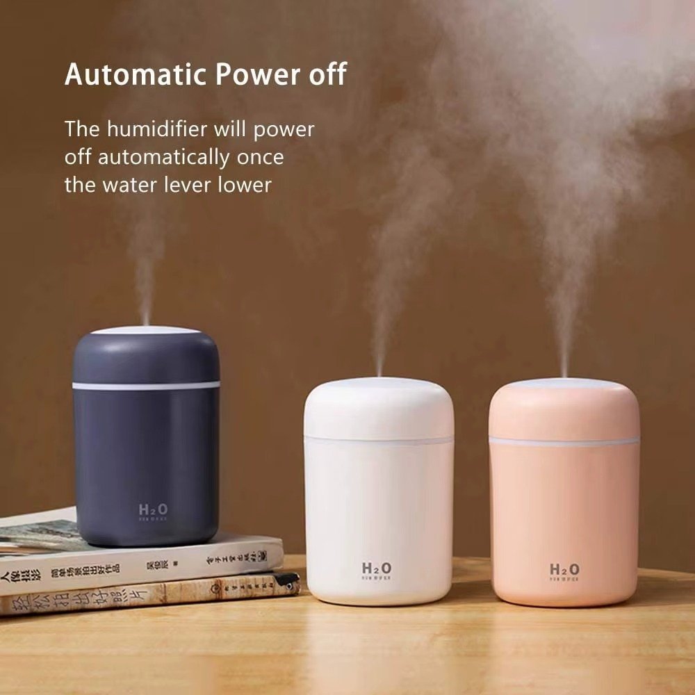 Portable 300ml Mini Ultrasonic USB Humidifier Free Sample Colorful Light Personal Desktop Spray for Home Car RV Electric Power - Image 5
