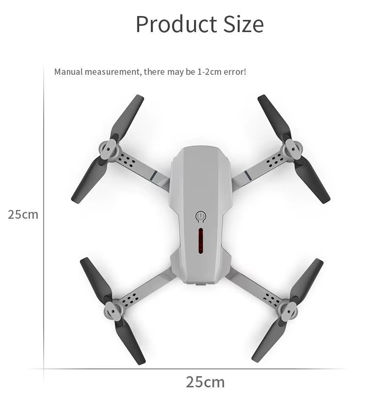 4K Camera Drone Helicopter Quadcopter WiFi 1080p Real-time Transmission Single Camera Headless Mode Mini Drones - Image 4