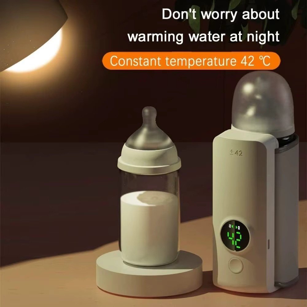 Portable Baby Bottle Warmer for Travel Rechargeable Cordless Bottle Warmer,Baby Bottle Warmer for Breastmilk and Formula - Image 3