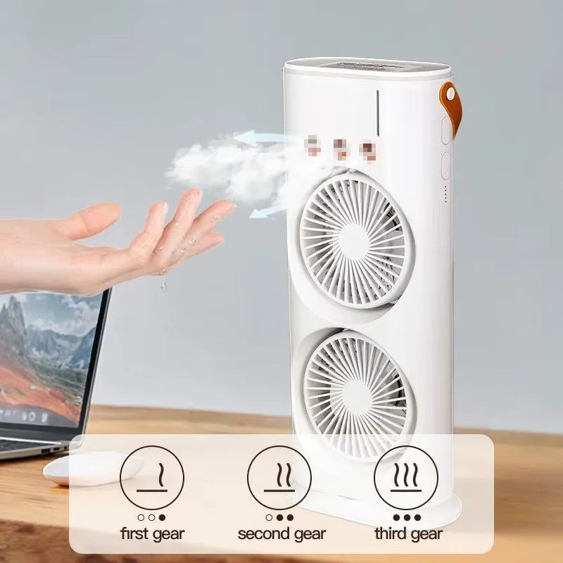 Air Cooler Fan 7 Color Mist Water Air Cooling Oscillating Fan with Remote Control Room Spray Humidifier Fan - Image 5