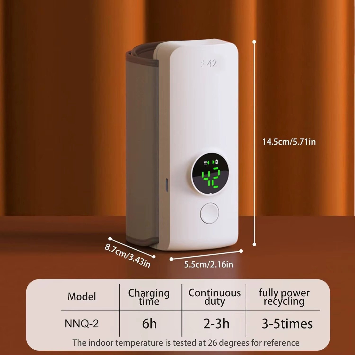 Portable Baby Bottle Warmer for Travel Rechargeable Cordless Bottle Warmer,Baby Bottle Warmer for Breastmilk and Formula - Image 2