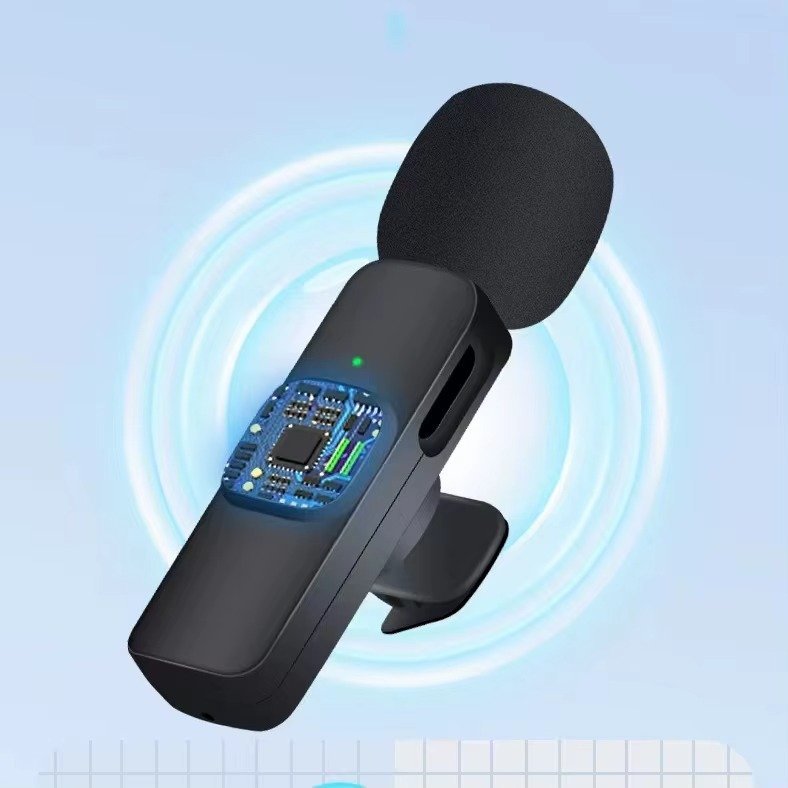 Hot Selling Live Microphone Vibrato Outdoor Radio Microphone Call Noise Reduction K8 Wireless Lapel Microphone 2.4G - Image 2