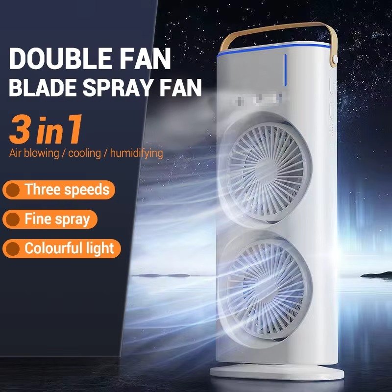 Air Cooler Fan 7 Color Mist Water Air Cooling Oscillating Fan with Remote Control Room Spray Humidifier Fan - Image 6
