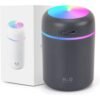 Portable 300ml Mini Ultrasonic USB Humidifier Free Sample Colorful Light Personal Desktop Spray for Home Car RV Electric Power