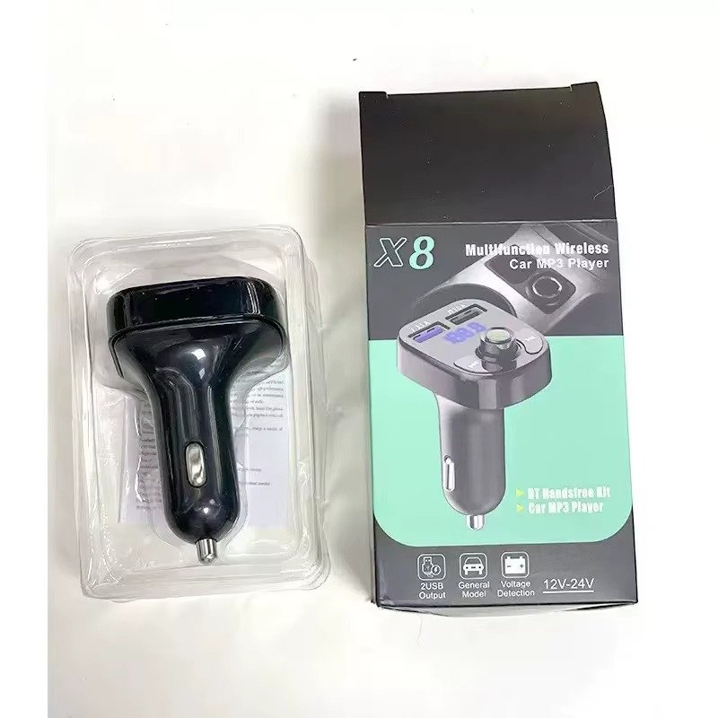 Dual Usb Car Charger Handsfree V5.0 Car Kit Mp3 Player Car Fm Transmitter Wireless Fm Modulator Transmitter for IPhone - Image 2